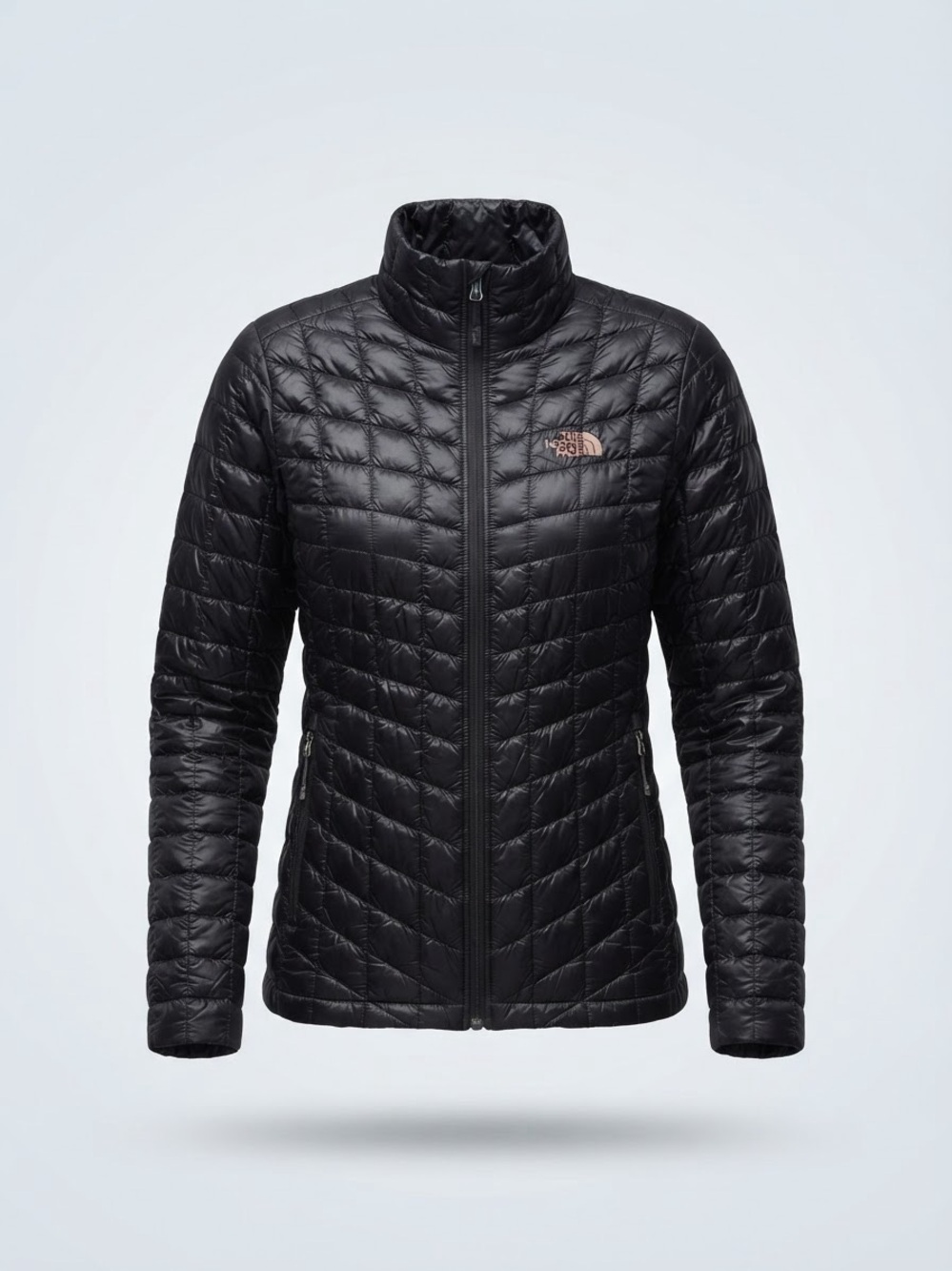THE NORTH FACE THERMOBALL ECO JACKET BLACK DUSTY ROSE